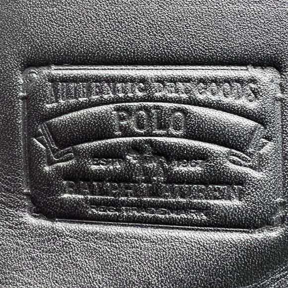 Polo Ralph Lauren Mens Ranger Boot combat bikercore leather black Radbourne 7. - Picture 2 of 13